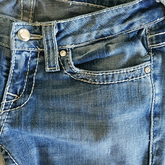 True Religion "Joey Big T" Swarovski Crystal Jeans - Picture 7 of 8